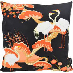 Kraanvogel #4 | 45 x 45 cm | Kussenhoes | Katoen/Polyester