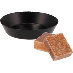 Amberblokjes/geurblokjes cadeauset - amber geur - inclusief schaaltje - Amberblokjes