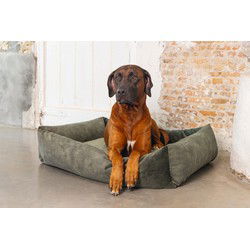 Ligbed polyester 95x80x25cm groen