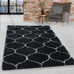 Azure Hoogpolig Antraciet vloerkleed - - 200 X 290 CM