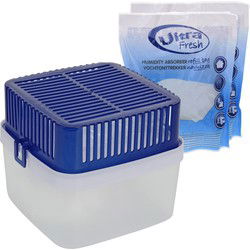 Ultra Fresh Vochtvanger/vochtopnemer - 1800 ml - incl. 3 navullingen 450 gram - Vochtopnemers