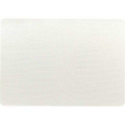 Unique Living | Placemat Bodil | Rechthoekig | Polyester | Wit | 30x43cm