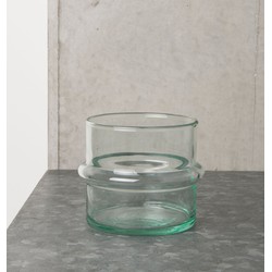 Tealight Holder Recycled Glass