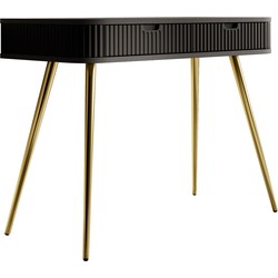 Meubella Kaptafel Zakari 2 - Zwart - 103 cm