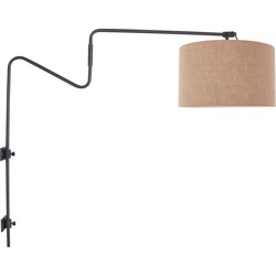 Steinhauer wandlamp Linstrøm - zwart - metaal - 3725ZW