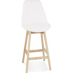 SANDRA halfhoge snackkruk 48x56x102 cm Wit