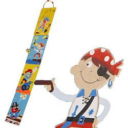 Simply for Kids Houten Piraten Groeimeter