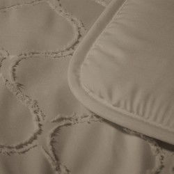 Easy Dekbed Tufted Curve - Taupe - 200x200 cm