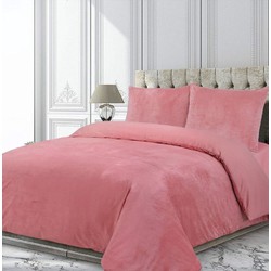 Velvet Dreams - Dekbedovertrek - Roze - 240x200/220 + 2 Kussensloop 60x70 cm (Lits-Jumeaux)