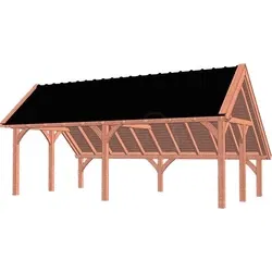 Trendhout douglas kapschuur De Hoeve XL, 770 x 440 cm