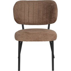 Eetkamerstoel Oranje Stof - Zithoogte 48cm - 64x56x64cm - Set van 2