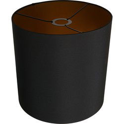 Mexlite - kap - Shade - zwart - linnen - Ø 30cm - E27 - K1564SS