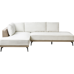 Beliani MYKEN - Hoekbank-Wit-Polyester