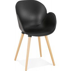 PICATA design stoel 595x59x845 cm Zwart