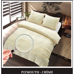 Hotel Home Collection - Dekbedovertrek - Plymouth - Crème