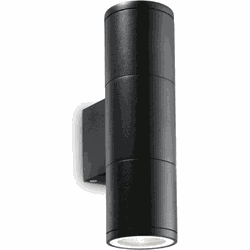 Ideal Lux - Gun - Wandlamp - Aluminium - GU10 - Zwart