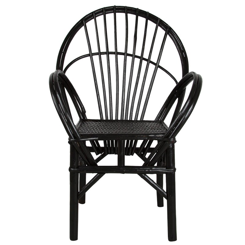 Essaouira chair black 'straight' - 