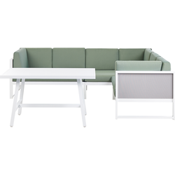 Beliani CASTELLA - Loungeset-Groen-Aluminium