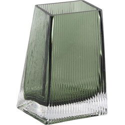 PTMD Alese Vaas - 9,5 x 15 x 26 cm  - Glas - Groen