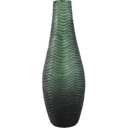 PTMD Vaas Elichi - 13x13x40 cm - Glas - Groen
