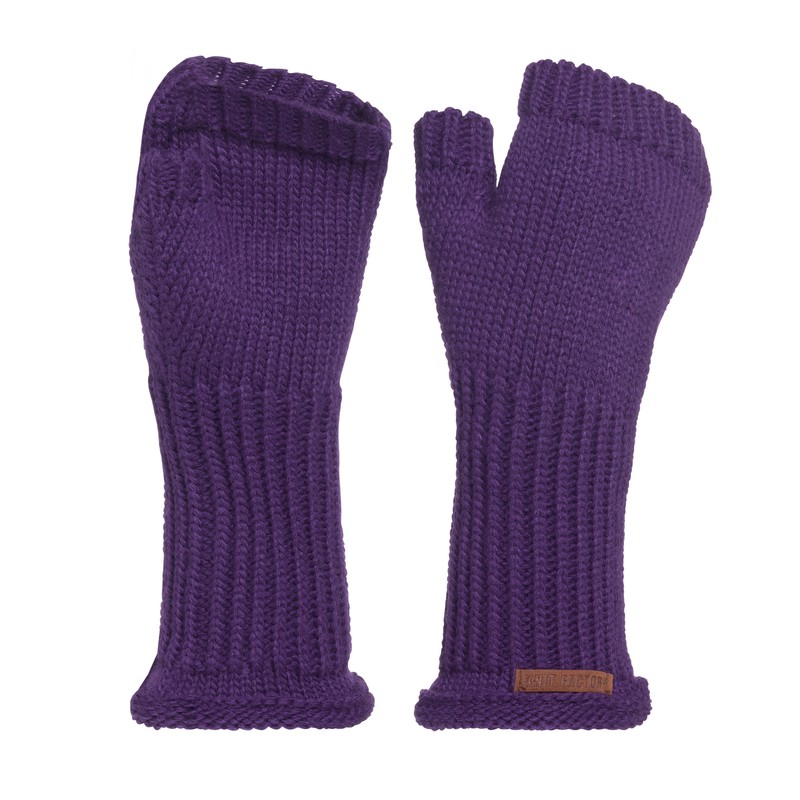 Knit Factory Cleo Handschoenen - Purple - One Size - 