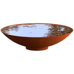 Adezz Waterschaal cortenstaal rond 80 x 80 x 21 cm