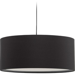 Kave Home - Santana lampenkap in zwart met witte diffuser, Ø 50 cm