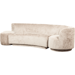 WOOOD Combi-Popular Bank - Chenille - Naturel - 72x345x97