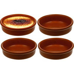 Cosy & Trendy Mini tapas schaaltjes - 4x - creme brulee - D6 cm - Snack en tapasschalen