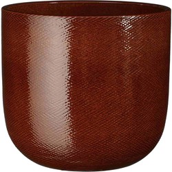 Mica Decorations Bloempot Enzo - 30x30x27 cm - Terracotta - Oker