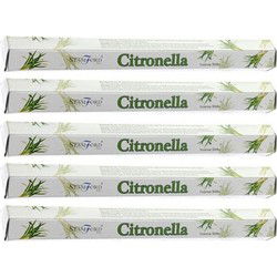 Wierook citroen geur - 100x wierook stokjes - citronella - Wierookstokjes