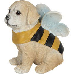 Clayre & Eef Beeld Hond Beige Geel Kunststof