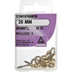 Schroefhaak 20mm vermess 15st