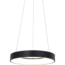 Design Hanglamp - Steinhauer - Glas - Design - LED - L: 45cm - Voor Binnen - Woonkamer - Eetkamer - Zwart
