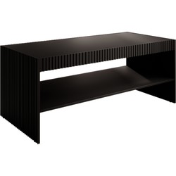 Meubella Salontafel Palamos - Mat zwart - 120 cm