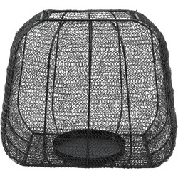 PTMD Rayna Black metal lantern fixed wire square L