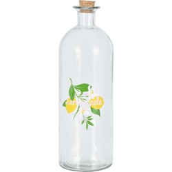 Fles glas met dop kurk 1000ml - Nampook