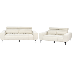 Beliani VEGAMO - Zitgroep-Beige-Polyester
