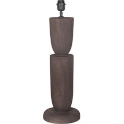 PTMD Tafellamp Lorinne 1 - 20x20x55 cm - Hout - Bruin