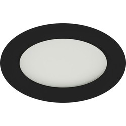 Groenovatie LED Inbouwspot 5W, Zwart, Rond, Warm Wit, Waterdicht IP65