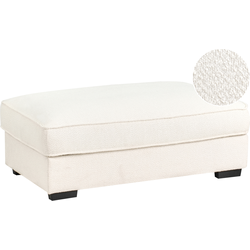 Beliani RENDERS - Ottomaan-Wit-Polyester