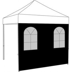 Easy Up vouwtent zijwand met boogramen polyester , kies je maat en kleur