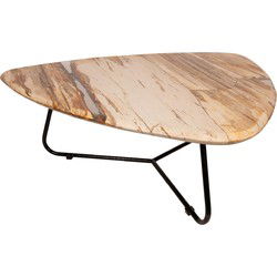 PTMD Salontafel Deeba - 95x85x36 cm - Hout - Naturel - Set van 5