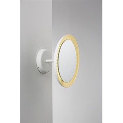 Wandlamp badkamer spiegel wit LED 8W IP44 300mm Ø