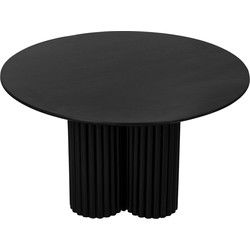 Lewis & Loft Salontafel Lane - Rond ⌀80 - FSC®- mangohout - Zwart