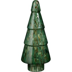 House of Seasons Kerstdecoratie Boom - H42 x Ø16 cm - Glas - Groen