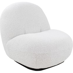 Kick fauteuil Evi - Bouclé - Wit