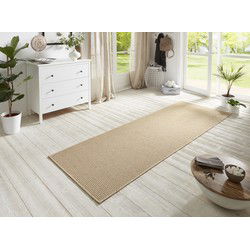 Loper Laagpolig Sisal Look - Geschikt voor Binnen & Buiten - Beige - 80x250 cm