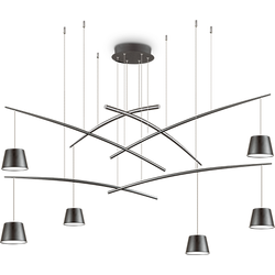 Ideal Lux - Fish - Hanglamp - Metaal - LED - Zwart