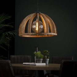 Landelijke hanglamp Lina 1-lichts mango hout